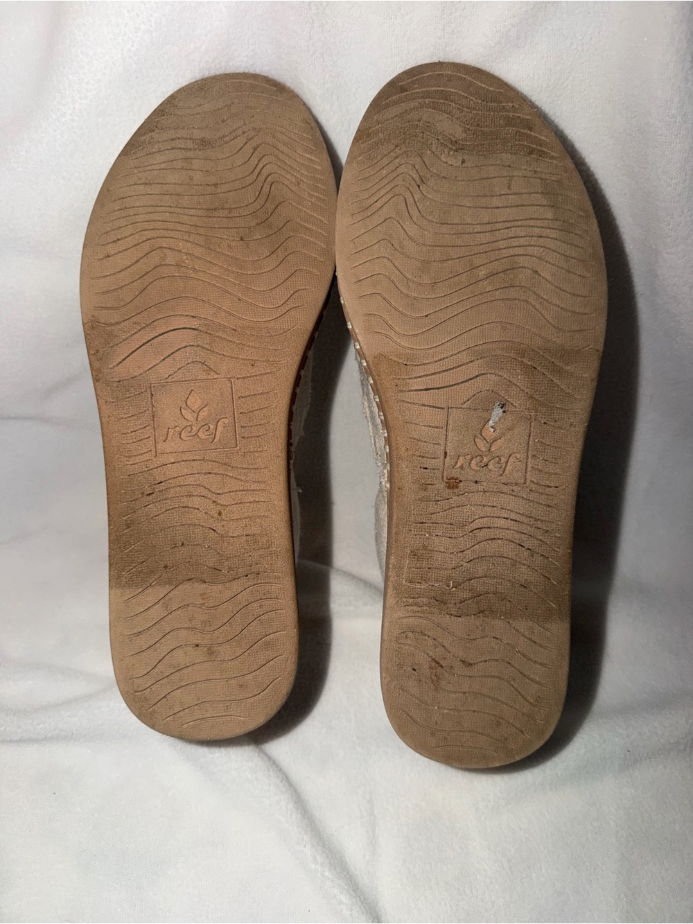 Reef Escape Sling sandals natural fiber color embroidered rainbow & heart Size 8 - Picture 7 of 10